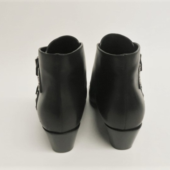 Saint Laurent Studded Double Monk Ankle Boots - Picture 5 of 8